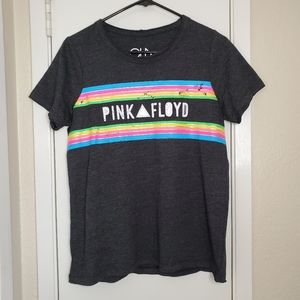 Chaser Pink Floyd Band Tee Rainbow Graphic Tee Size Small